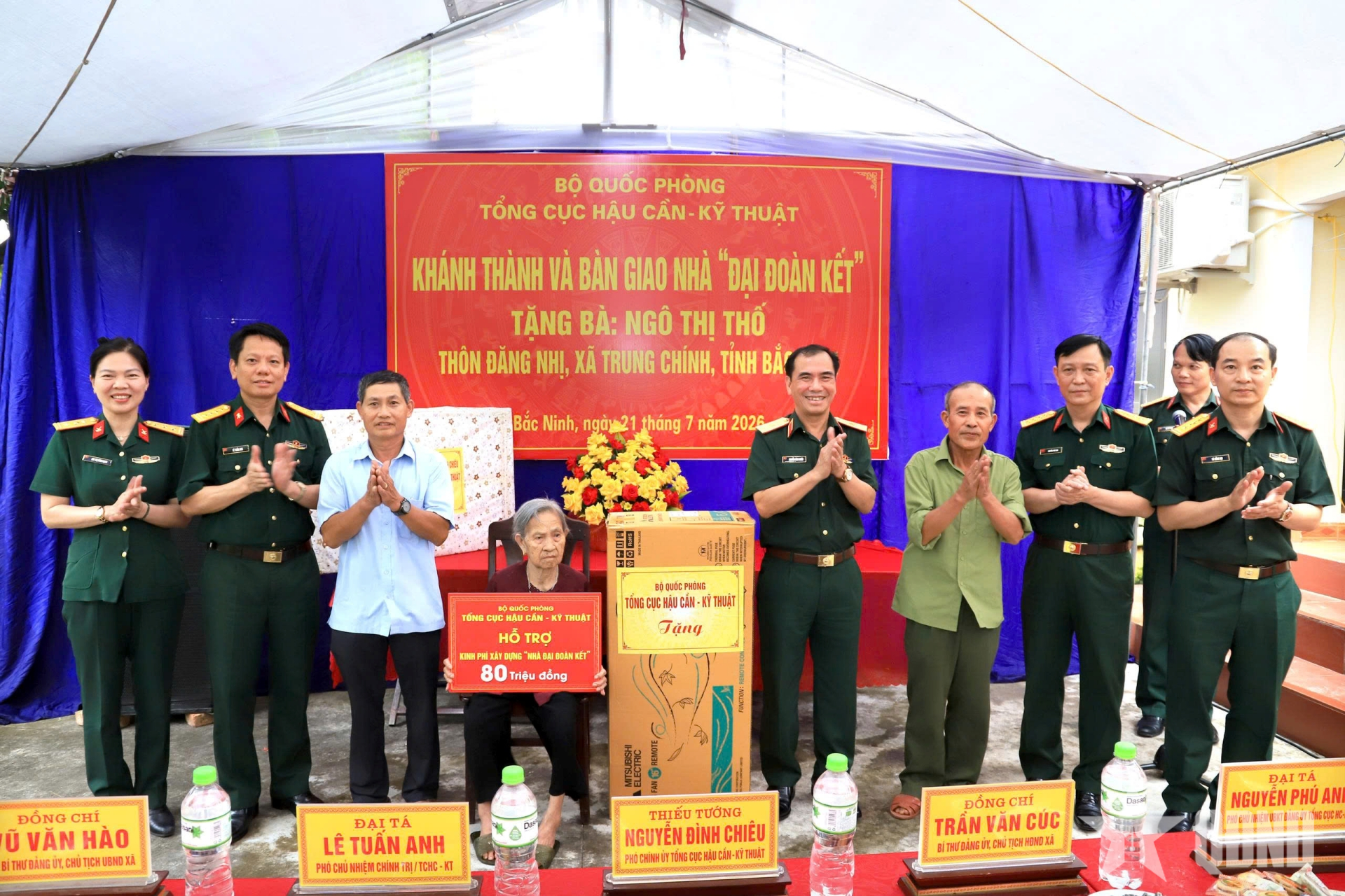Tổng cục Hậu cần - Kỹ thuật khánh thành, bàn giao nhà 